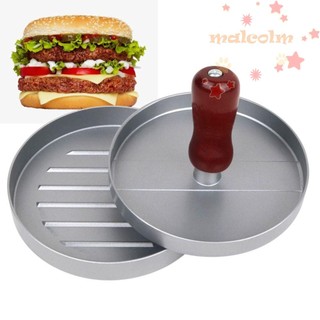 Khuôn Ép Thịt Làm hamburger Hình Tròn Bằng Hợp Kim Nhôm Chất Lượng Cao Chống Dính