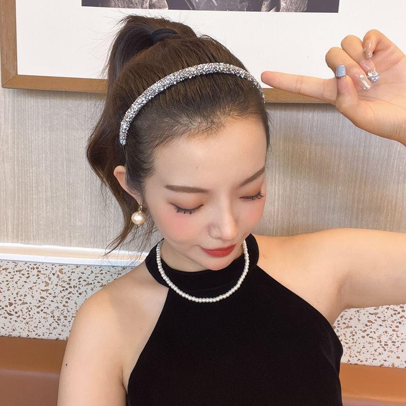 Băng Đô Cài Tóc Đính Đá Lấp Lánh Thời Trang Hàn Quốc