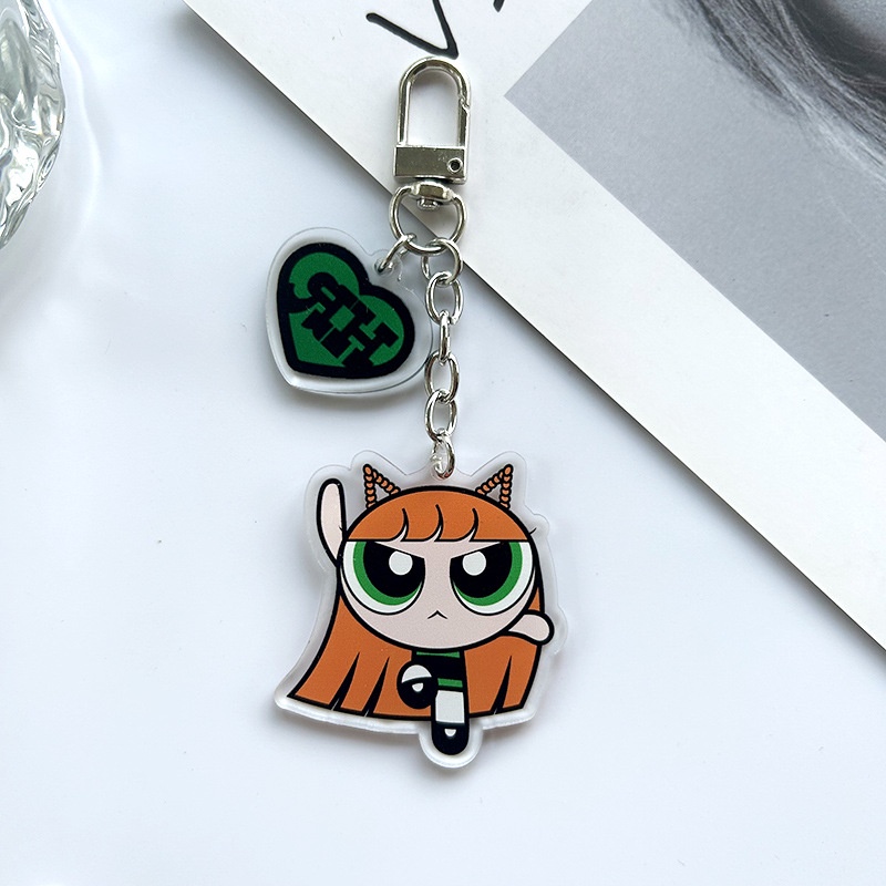 Móc Khóa Hai Mặt acrylic Phong Cách kpop Nans get up Cobrand Cao Bồi minji peripheral