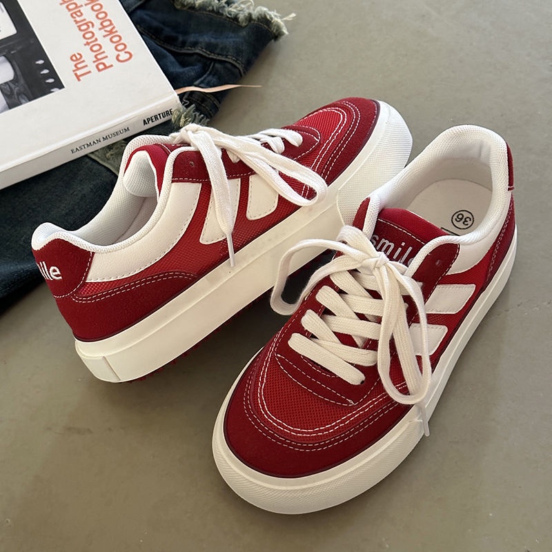 Giày Trượt Ván Vải canvas Phối Lưới Thoáng Khí Thời Trang Mùa Hè 2023 Mới Cho Nữ
