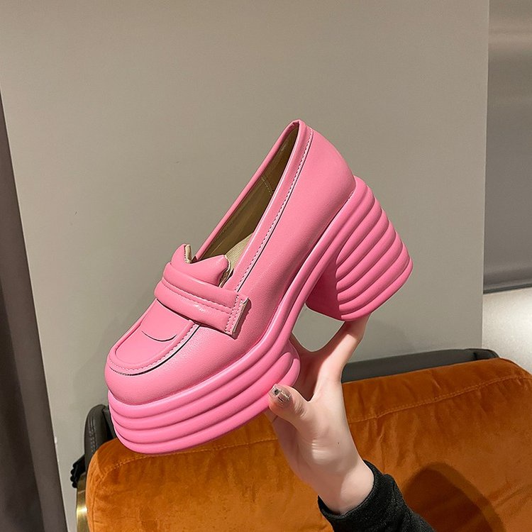 Giày Cao Gót Đế Dày Mũi Vuông size 34-39 Thời Trang Cho Nữ