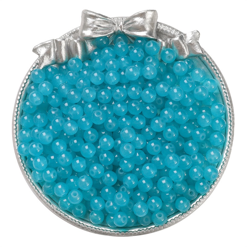 Chuỗi Hạt Ngọc Bích Tròn Màu Sắc 6mm / 8mm Dùng Làm Trang Sức Thủ Công