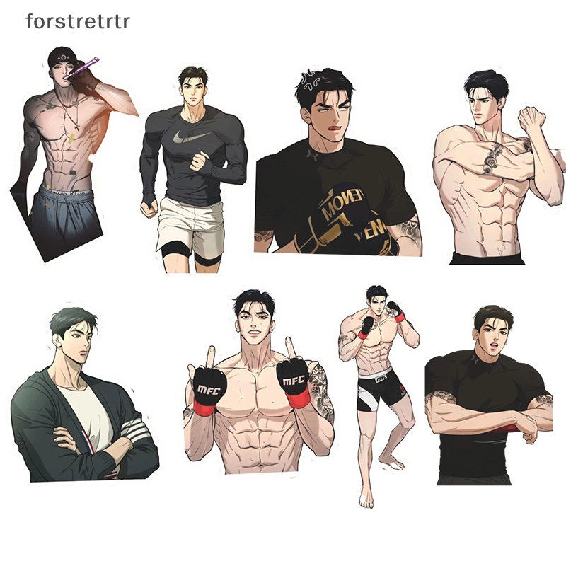 Forstretr Bộ 66 sticker manwha jinx Dán Trang Trí laptop Dễ Thương