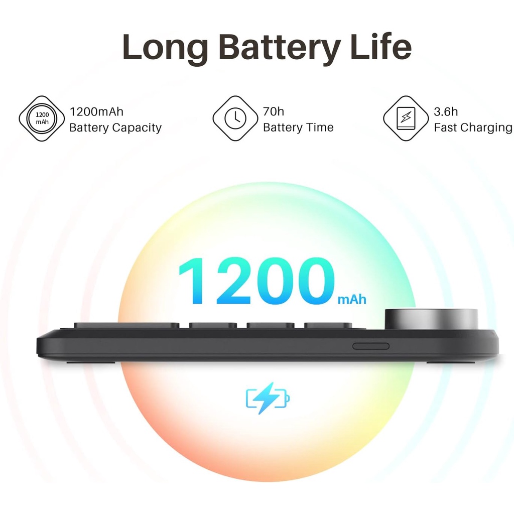 Huion Bàn Phím mini bluetooth Lập Trình Với 5 Phím Chống Nóng 18 Phím Tùy Chỉnh Cho Máy Tính Bảng / pc / macbook / surface pro / Laptop