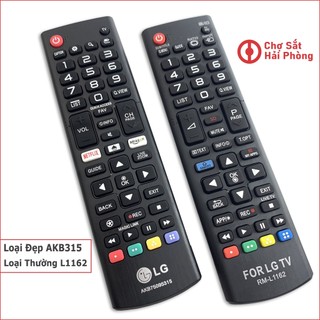 Remote tv lg đa năng - điều khiển tv lg l1162 và lg l315 hãng đẹp sử dụng được tất cả tv lg
