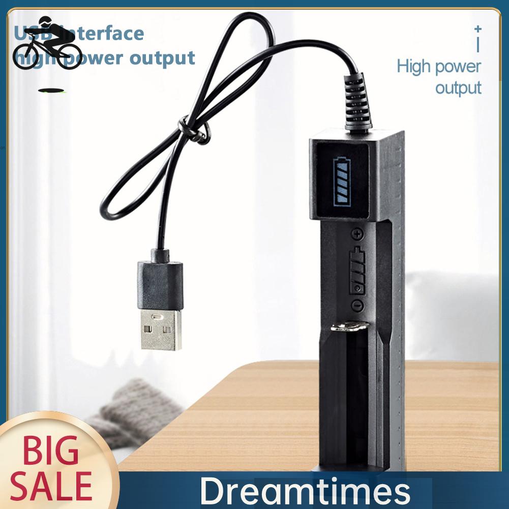 1 Bộ Sạc Pin lithium 1 Rãnh Cho 16340 14500 18650 26650 3.7v