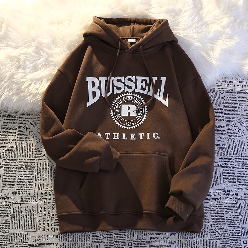 Áo Khoác hoodie Tay Dài In Chữ Thời Trang Đường Phố hip hop Đường Phố Mỹ Dành Cho Nam Cỡ Lớn