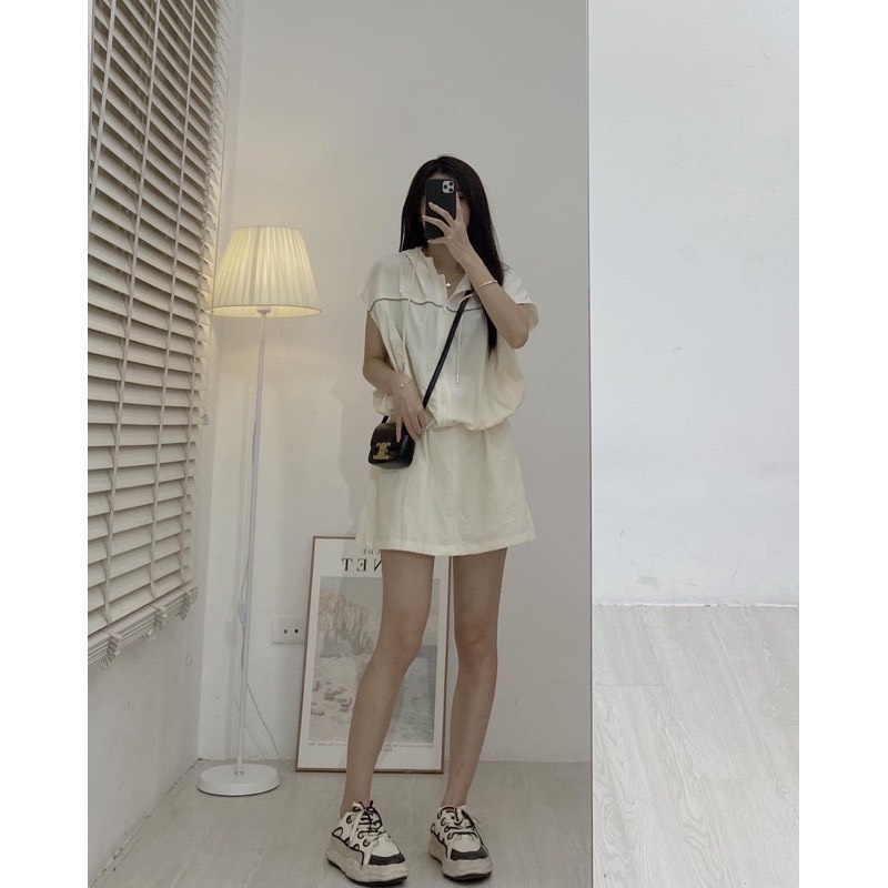 Set gió mũ chân váy 2 lop siu hot HN765CCC