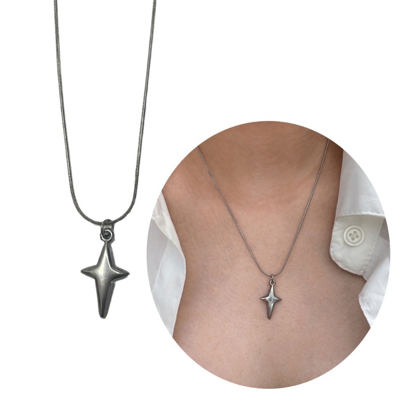 Vòng cổ Xương Rắn Xương Rắn Ngôi Sao Mặt Trăng Ngôi Sao Năm Cánh Phong Cách retro