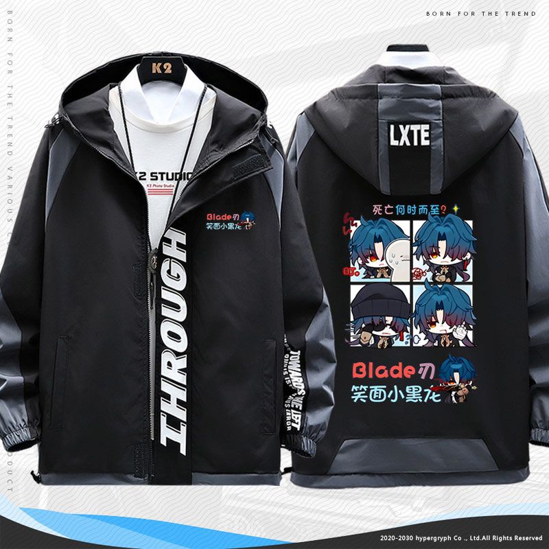 Honkai: Star Rail Blade Luocha Silver wolf neighbor cartoon homo emoticon package clothes men and women jacket coat