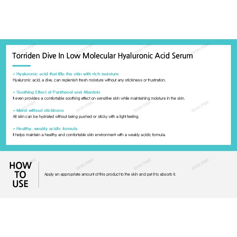 Torriden Dive In Low Molecular Hyaluronic Acid Serum 50ml