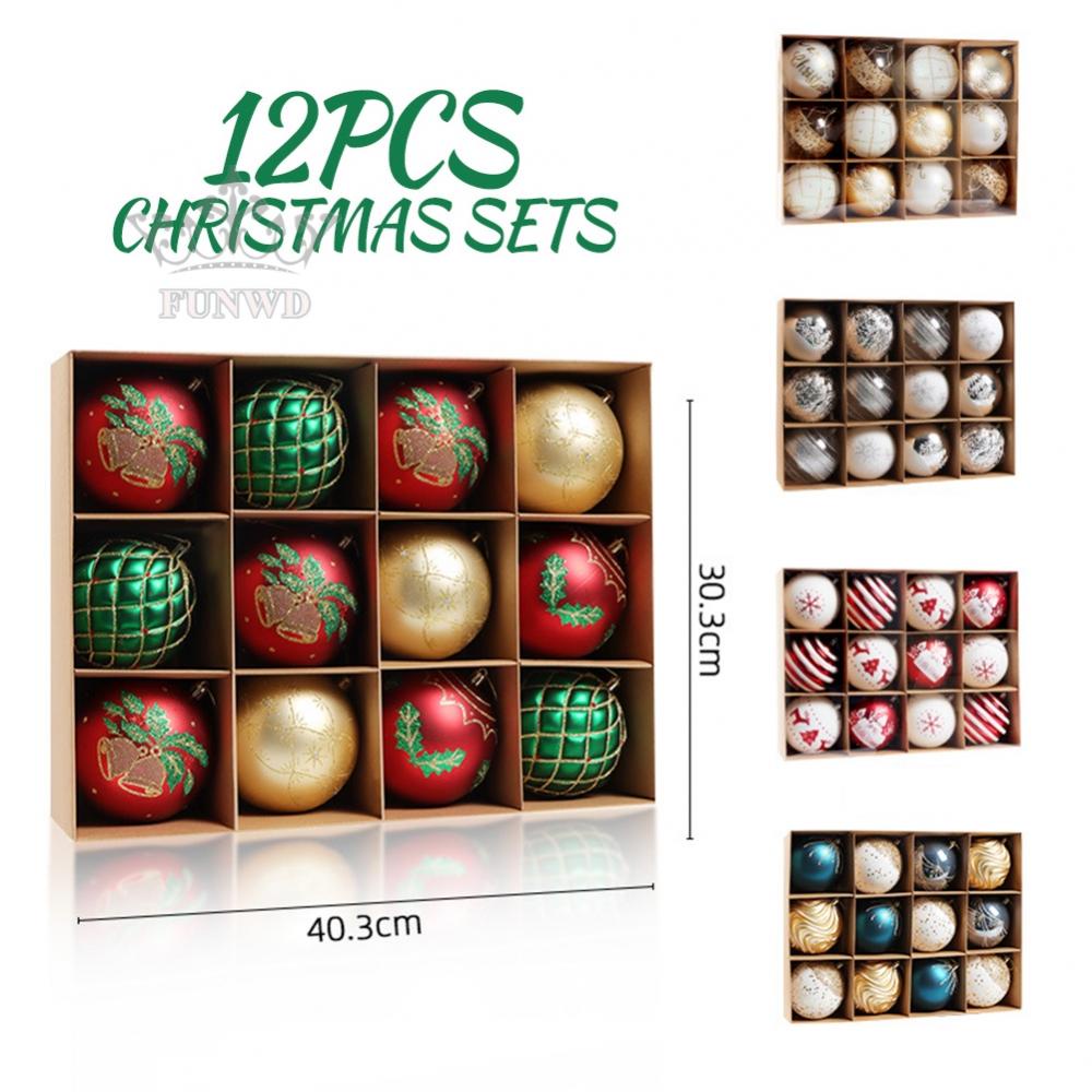 12 Trái Châu 10cm Trang Trí Cây Thông Noel