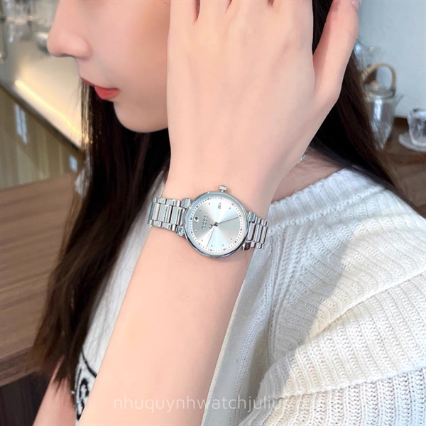 Đồng hồ nữ Julius Hàn Quốc Ja-1361A dây thép ( Bạc)