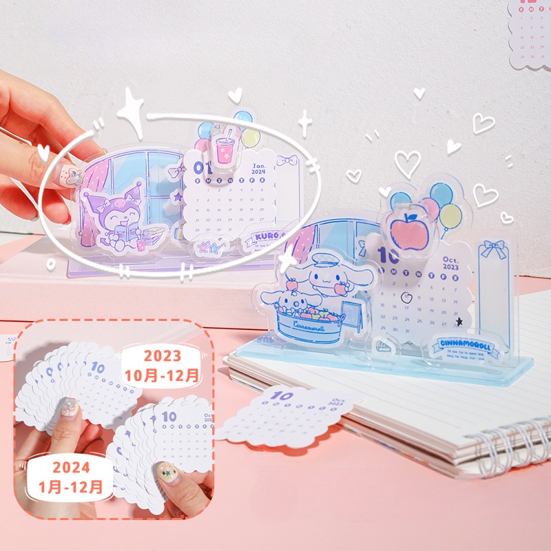 Sanrio Lịch Năm 2024 mini Để Bàn Trang Trí