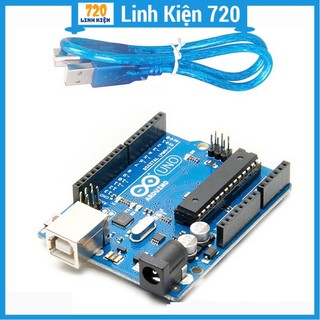 Kit Arduino Uno R3 chíp CH340G dán
