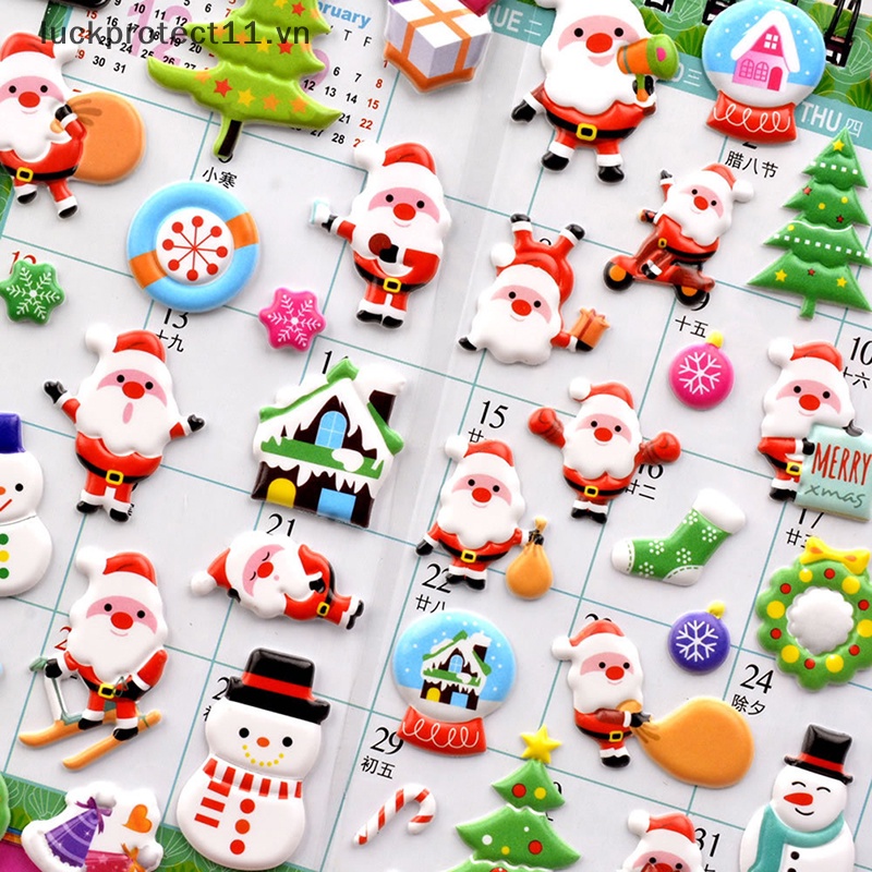 Sticker Dán Trang Trí Giáng Sinh 2023 # claus