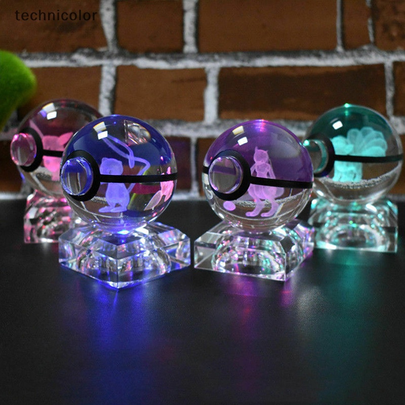 Giảm Giá Quả Cầu Pha Lê pokemon 3d Có Đèn led Sáng Cửa Hàng Đồ Chơi snorlax Mutwo pikachu pokémon