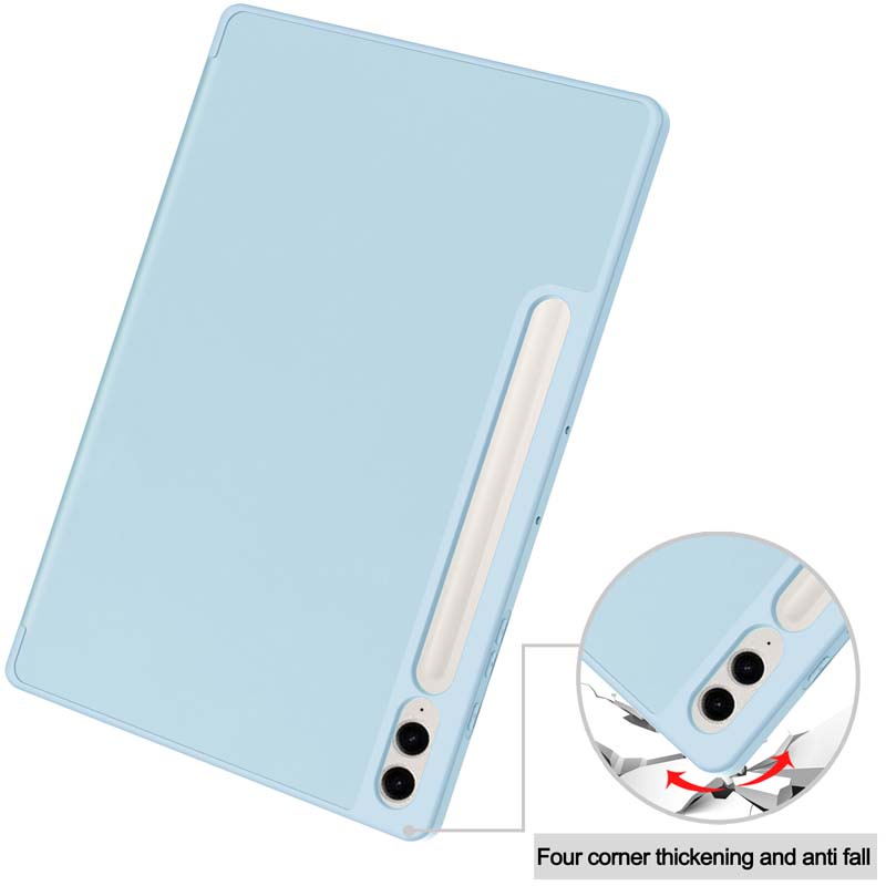 Lật Bao Da Máy Tính Bảng Mềm Có Ngăn Đựng Bút Cho Samsung Galaxy Tab S9 FE SM-X510 X516 X710 X716 S9FE 5G case S9FE+ X610 X616 S9+ X810 X816 FE+ cover fe Giá Đỡ