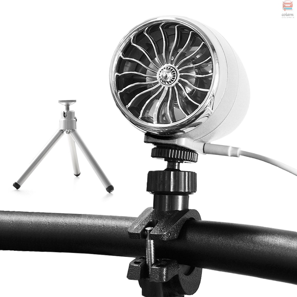 Quạt Làm Mát usb mini Di Động Với Chân Đế tripod 4 Tốc Độ Dùng Khi Đi