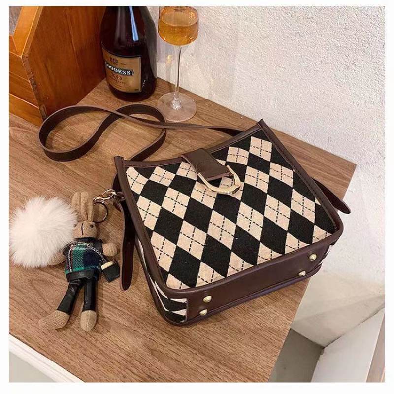 Túi đeo chéo vai hình vuông nhỏ đa năng thời trang cho nữ