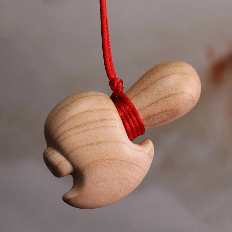 Nana Móc Khóa Hình Thanh Kiếm Gỗ Đào mini Dễ Thương