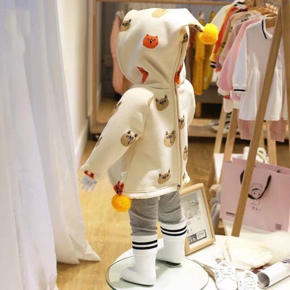 Áo Khoác Len cardigan Có Khóa Kéo Xu Hướng Thu Đông Mới 2023 Cho Bé Trai Và Bé Gái