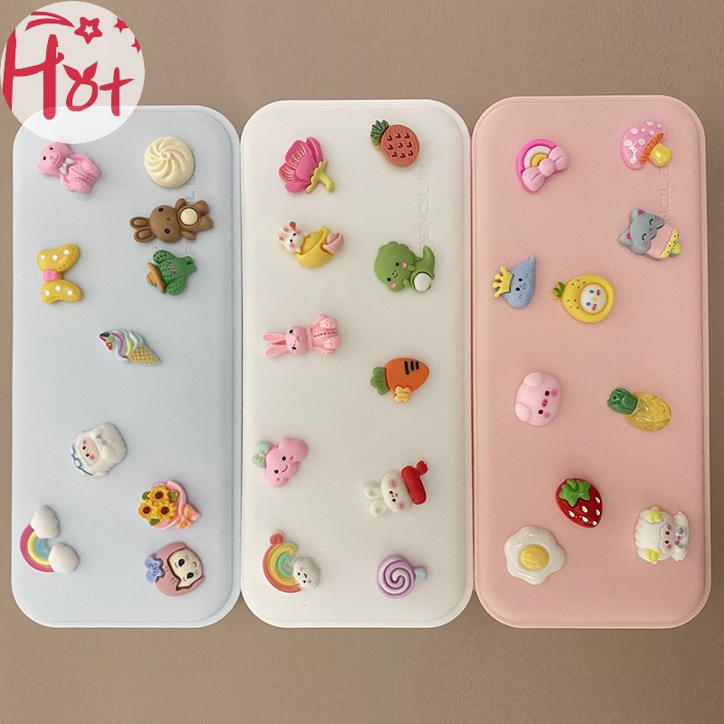 Jr Set 10 Miếng Dán pvc Họa Tiết Hoạt Hình 3d Trang Trí Tủ Lạnh / Điện Thoại diy vn