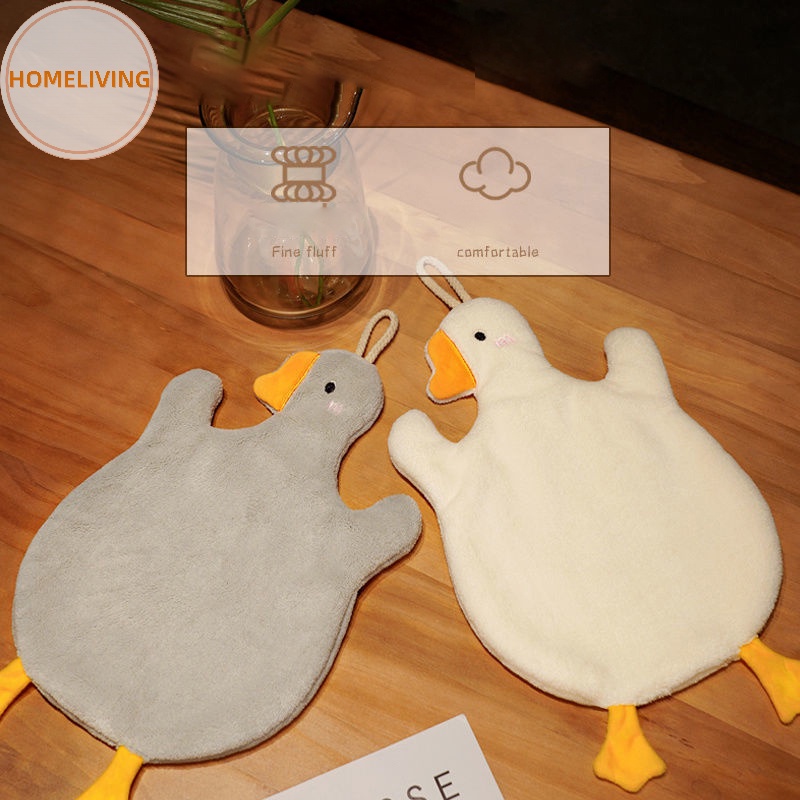 Khăn Lau Tay Bằng Lông Cừu San Hô Thấm Hút Nước Có Móc Treo Hoạt Hình Dễ Thương vn