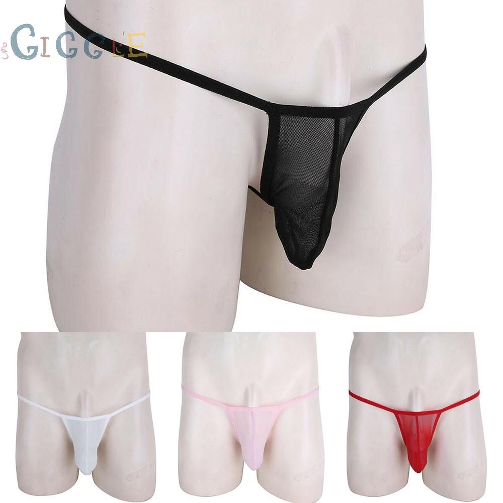 Underwear Mini Thong Briefs G-String Mens T-Back Ultra-thin Accessories