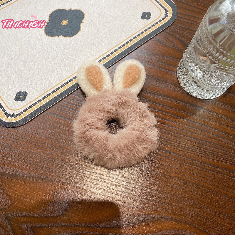 Dây Buộc Tóc Cao Su Co Giãn Đính Tai Thú Bông Hoạt Hình Dễ Thương Cho Nữ