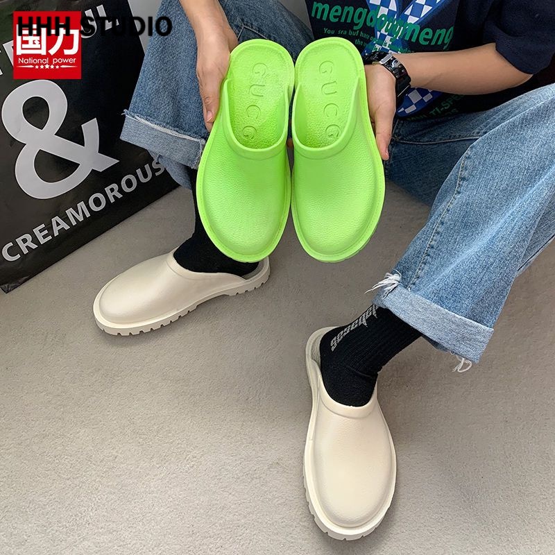 HHH GUCCI Dép sục dép crocs Giày Lười đế cao dép bánh mì FBT2390VQR 37Z230912