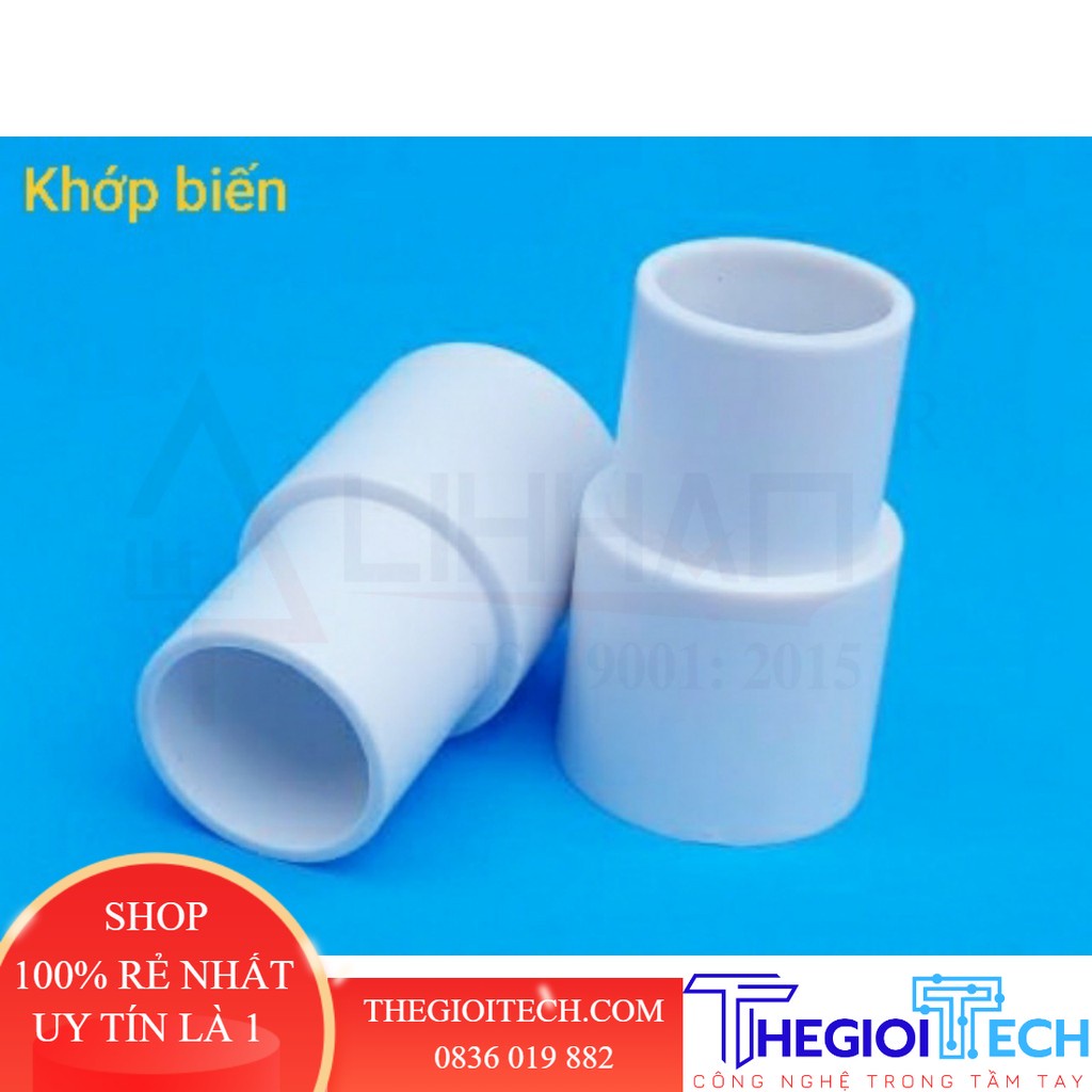 Khớp biến, nối giảm ống PVC combo 1 gói - Khớp giảm 20-16