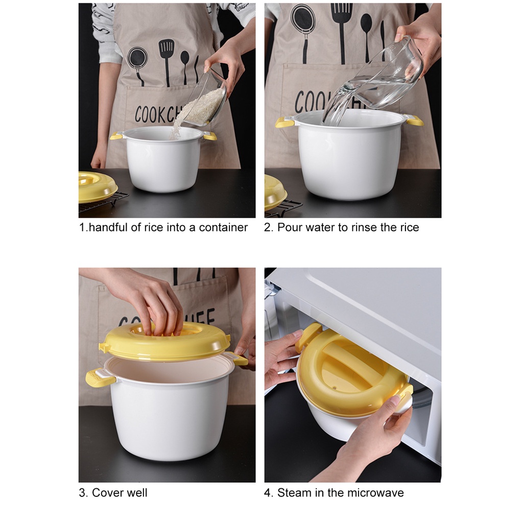 Nồi Áp Suất Nấu Cơm / Rau Củ Quả Dùng Được Trong Lò Vi Sóng