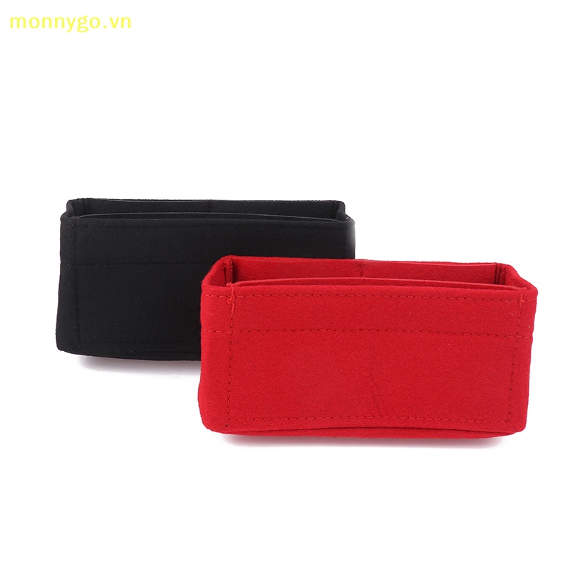 Monnygo Túi Xách mini Bằng Vải Nỉ Lót Lớp Lót Dùng Đựng Đồ Dùng vn