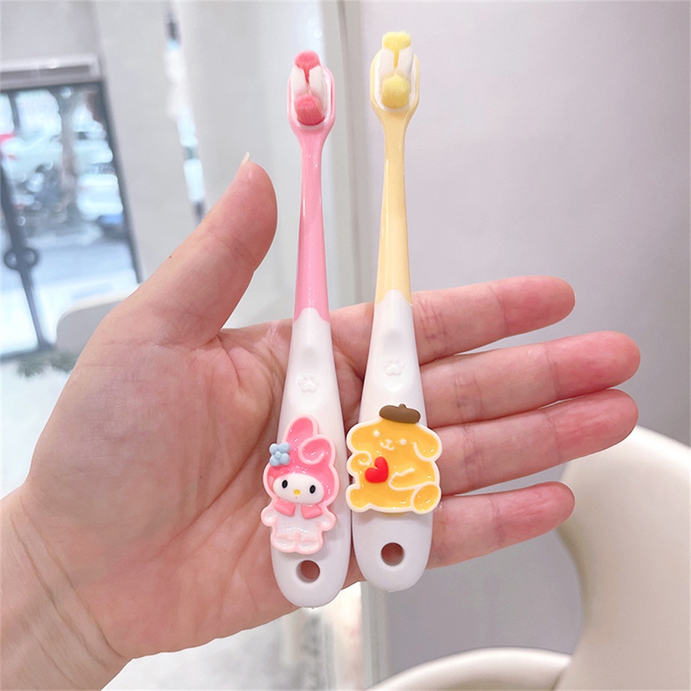 Sanrio Bộ 5 Bàn Chải Đánh Răng Lông Mềm Cho Bé 2-12 Tuổi