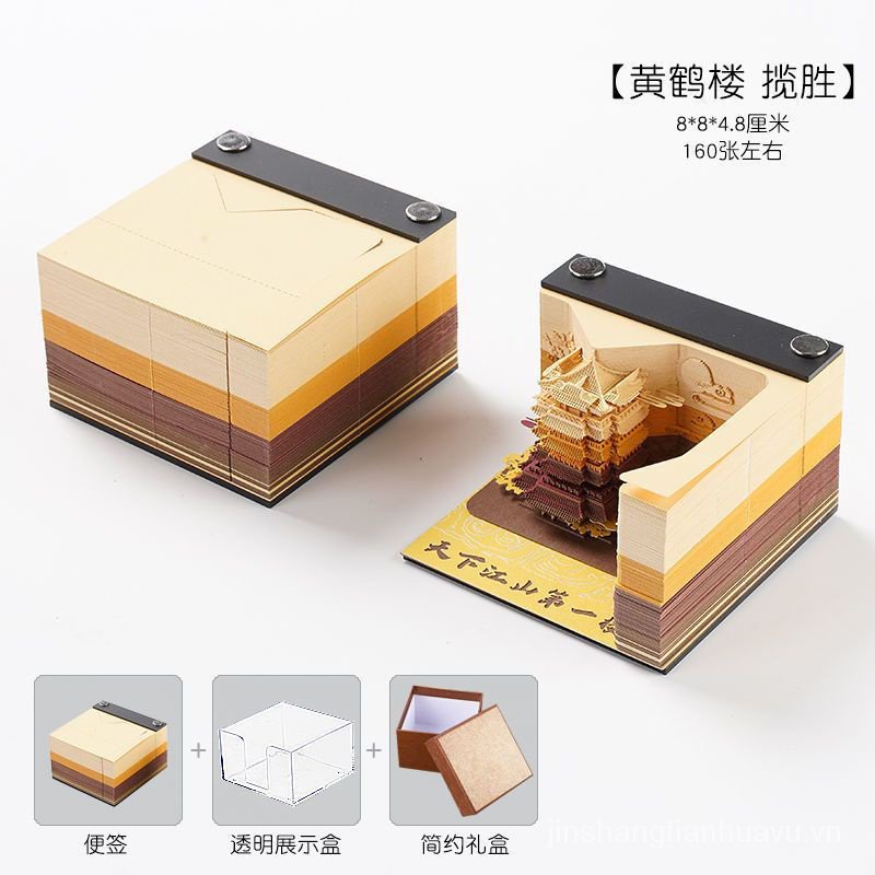 Giấy Ghi Chú 3d Hình Lâu Đài Ba Chiều