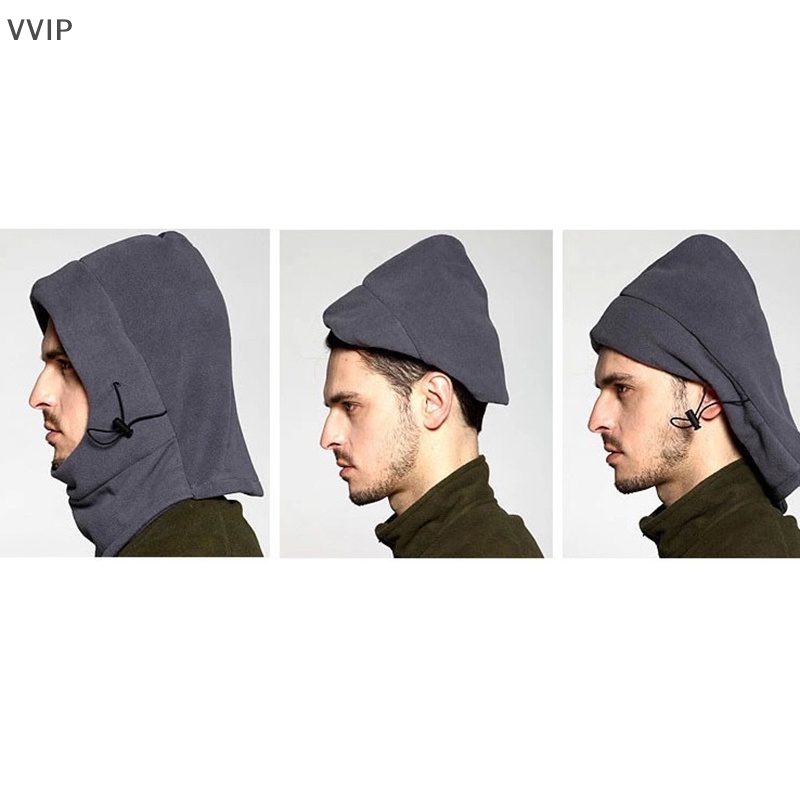 Mũ Trùm Đầu Tích Hợp Khẩu Trang Giữ Ấm Mùa Đông Cho Nam Nữ