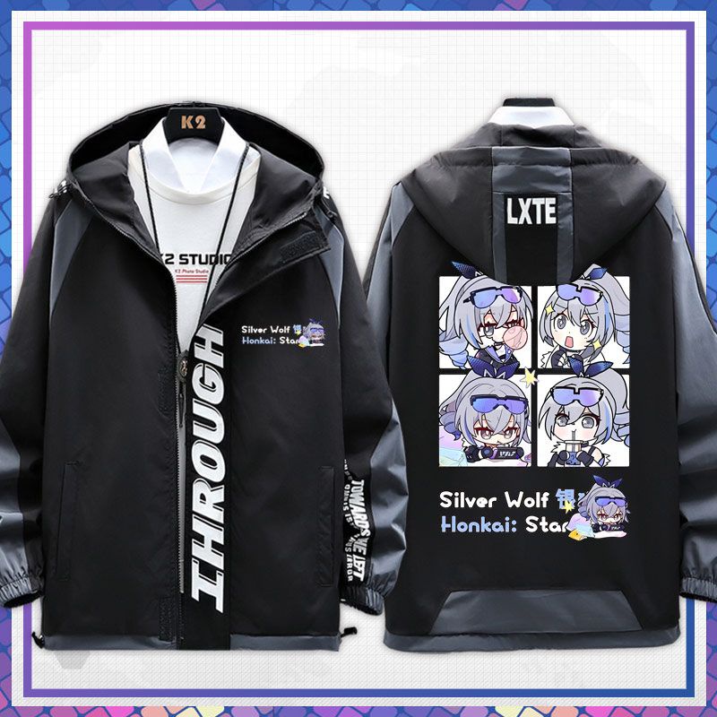 Honkai: Star Rail Silver Wolf character game around the men and women with the jacket jacket popular youth couple