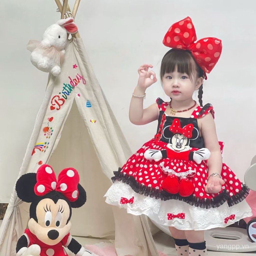 Hàng Mới Về Đầm Công Chúa lolita Hai Dây Phong Cách Cổ Điển Thời Trang Mùa Thu Cho Bé Gái