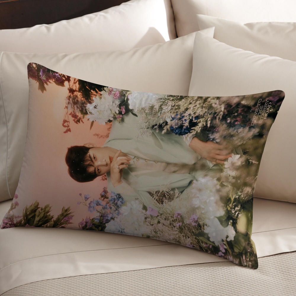 Cha eun woo Vỏ Gối Hình Chữ Nhật Một Mặt Bằng polyester In Chữ good day to be a dog Trang Trí Nhà Cửa
