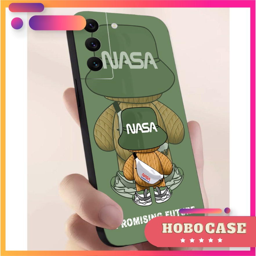 Ốp lưng Samsung Galaxy S21, S21 Plus, S21 FE, S22, S22 Plus  cạnh viền vuông, có bảo vệ camera in hình NASA