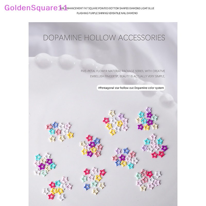 Túi 100 Phụ Kiện Trang Trí Móng Tay Nghệ Thuật Hình Ngôi Sao / Trái Tim / Trái Tim Xinh Xắn vn