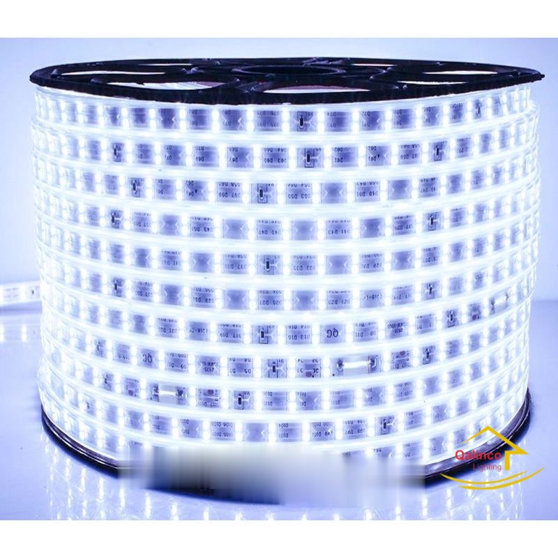 Dây đèn led đôi 2 hàng bóng 2835, bọc nhựa chống nước
