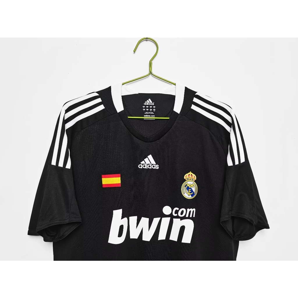 Áo Thun Thể Thao Tay Ngắn In Logo real madrid Phong Cách vintage Thời Trang Cho Nam 2008 / 09 Size s-Xl