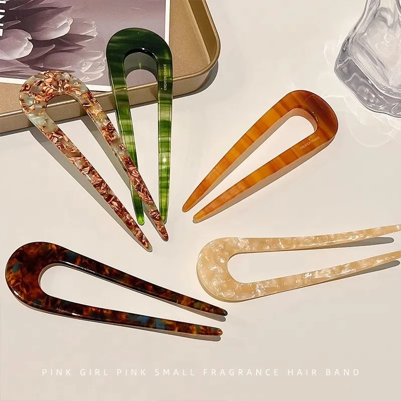 Kẹp Tóc Hình Chữ u Phong Cách Mới Đơn Giản Cho Nữ