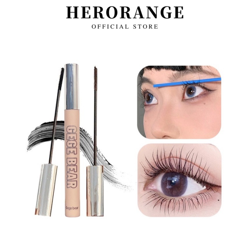 Gege bear Mascara Mềm Mượt Chống Thấm Nước Lâu Trôi Không Dễ Nhòe Chuốt Dài Dày Và Cong Mi