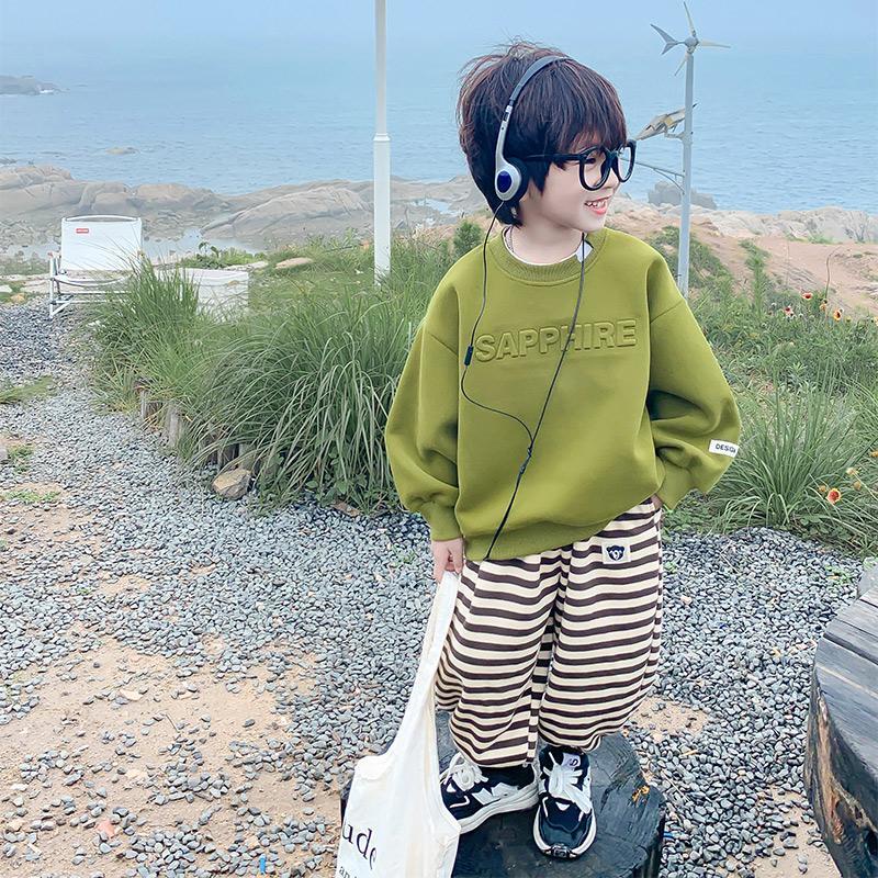 Áo Thun Tay Dài Phong Cách Hàn Quốc Thời Trang Xuân Thu 2023 Mới Cho Bé Trai