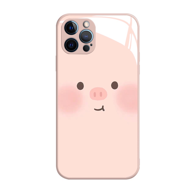 Ốp Điện Thoại In Hình Chú Heo Đáng Yêu Cho Iphone 14promax 13pro 12 xr 11promax 7 8 plus xsmax