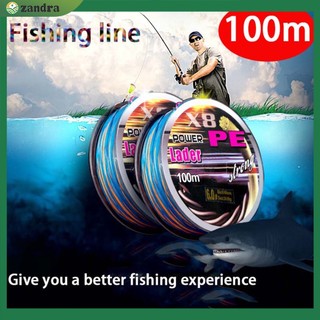 1 cuộn dây câu cá 8 sợi pe dài 100m
