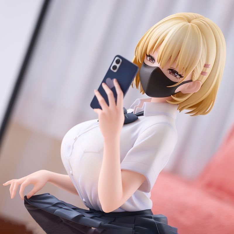 Mô Hình Búp Bê Nữ anime Mặc Váy Ngắn Hai Chiều Đáng Yêu aizi Chính Hãng Có Thể Thay Đổi Khuôn Mặt Thủ Công Để Bàn
